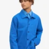 Chaqueta de trabajo orgánica - Azul Pacífico