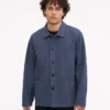 Chaqueta de trabajo orgánica - Azul petróleo