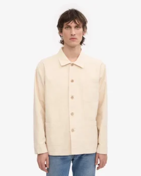 Chaqueta de trabajo orgánica – Blanco marfil