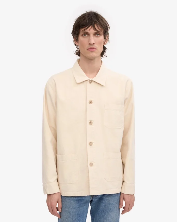 Chaqueta de trabajo orgánica - Blanco marfil