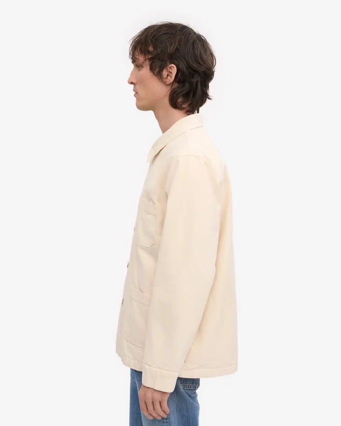 Chaqueta de trabajo orgánica - Blanco marfil