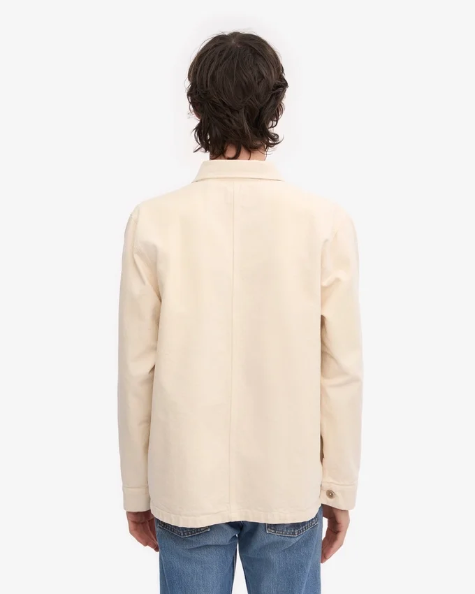 Chaqueta de trabajo orgánica - Blanco marfil