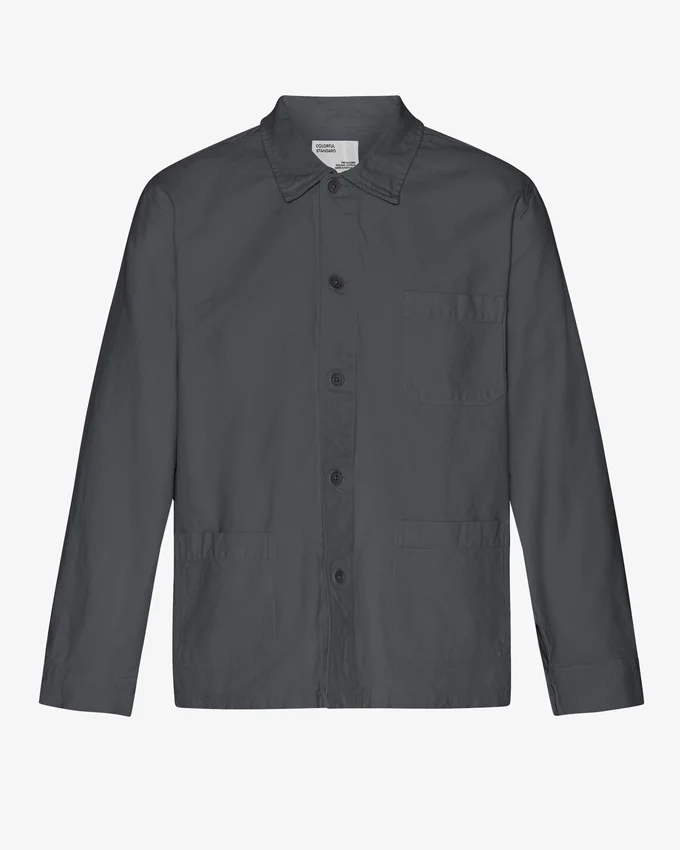 Chaqueta de trabajo orgánica - Gris lava