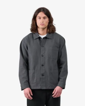 Chaqueta de trabajo orgánica – Gris lava