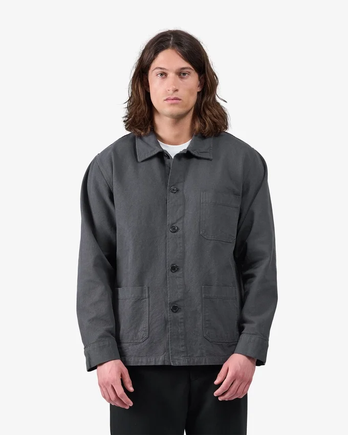 Chaqueta de trabajo orgánica - Gris lava