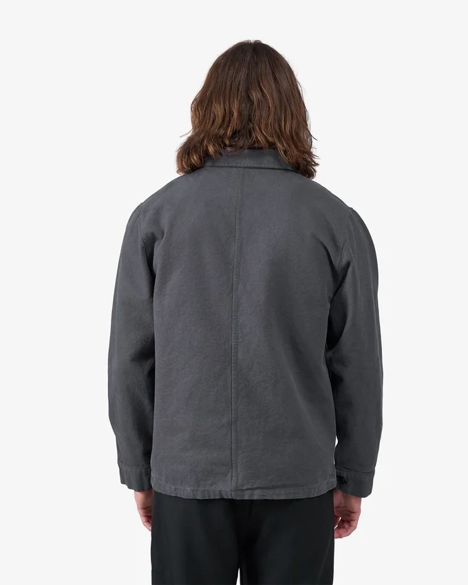 Chaqueta de trabajo orgánica - Gris lava