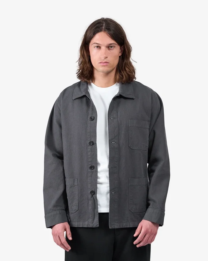 Chaqueta de trabajo orgánica - Gris lava