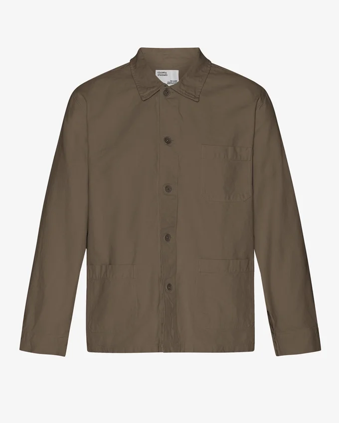 Chaqueta de trabajo orgánica - Marrón cedro