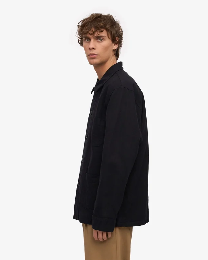Chaqueta de trabajo orgánica - Negro intenso