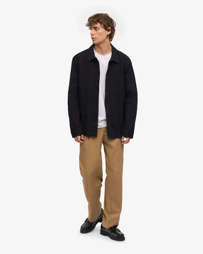 Chaqueta de trabajo orgánica - Negro intenso