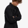Chaqueta de trabajo orgánica - Negro intenso