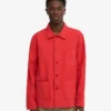 Chaqueta de trabajo orgánica - Rojo mandarina