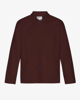 Chaqueta de trabajo orgánica - Rojo sangre de buey