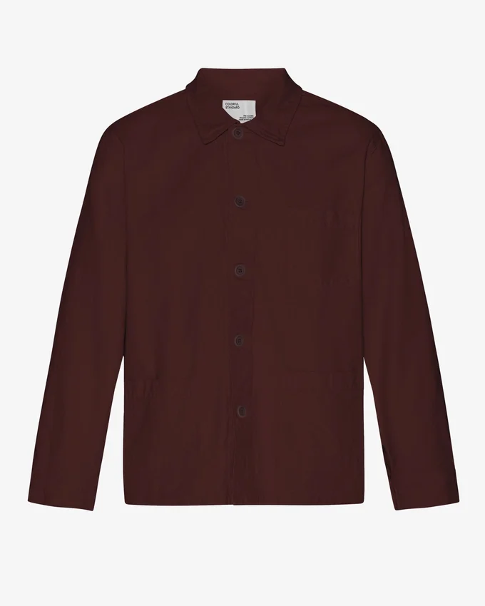 Chaqueta de trabajo orgánica - Rojo sangre de buey