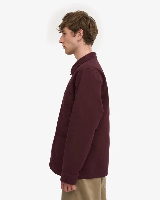 Chaqueta de trabajo orgánica - Rojo sangre de buey