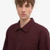 Chaqueta de trabajo orgánica - Rojo sangre de buey