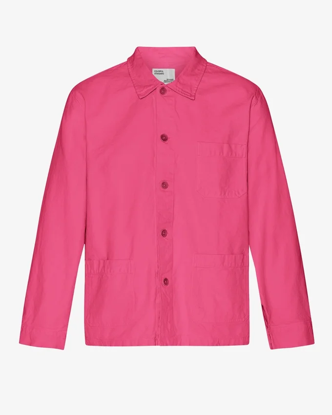 Chaqueta de trabajo orgánica - Rosa chicle