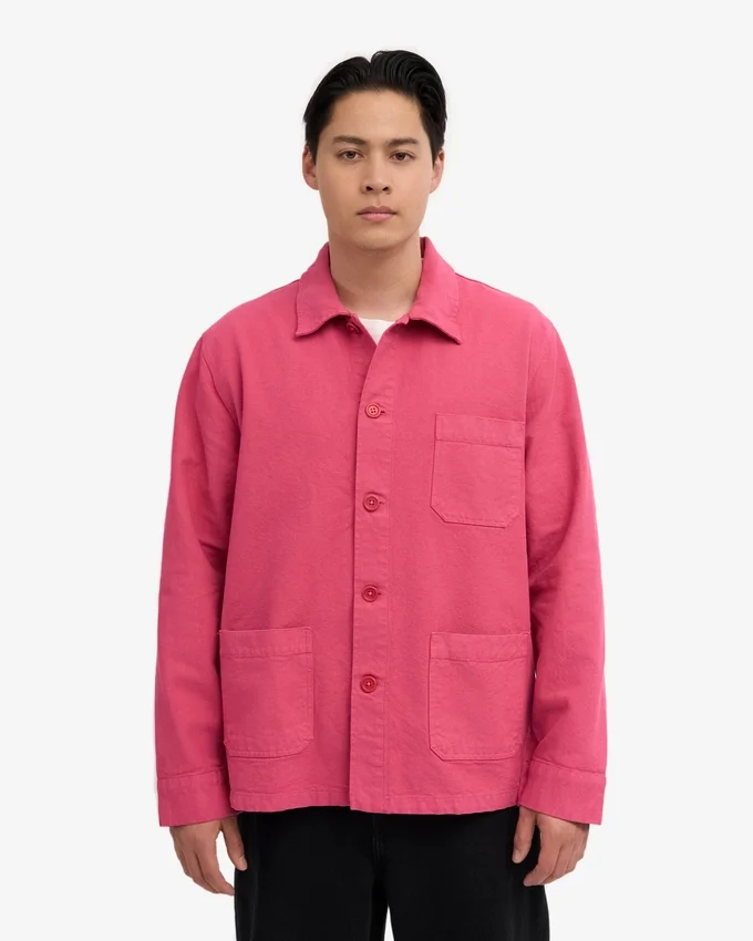 Chaqueta de trabajo orgánica - Rosa chicle