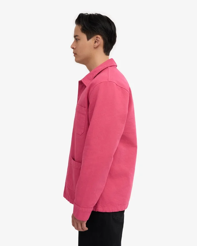 Chaqueta de trabajo orgánica - Rosa chicle