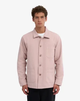 Chaqueta de trabajo orgánica – Rosa descolorido
