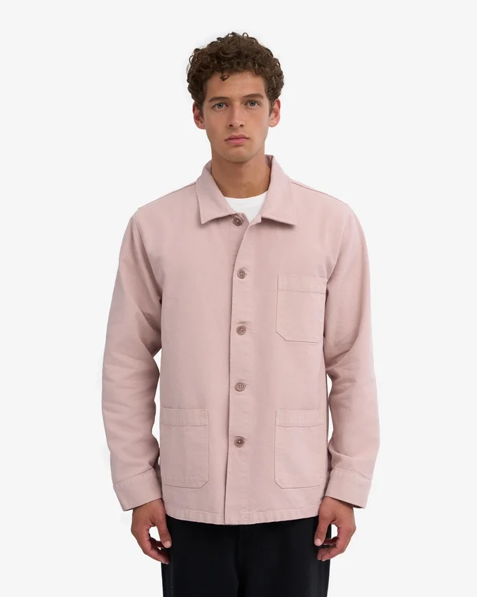 Chaqueta de trabajo orgánica - Rosa descolorido