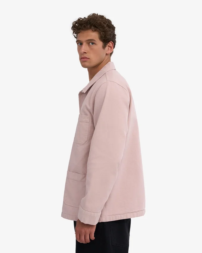 Chaqueta de trabajo orgánica - Rosa descolorido