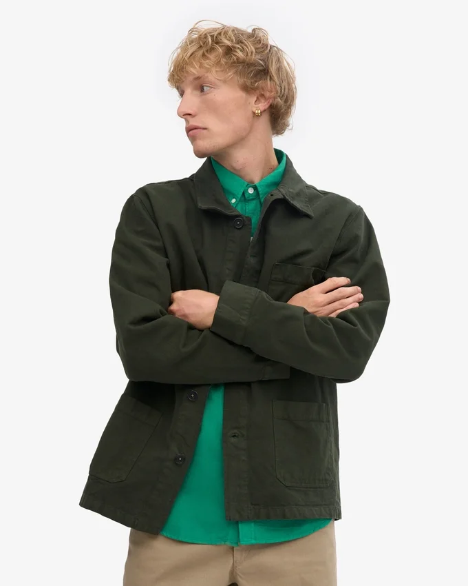 Chaqueta de trabajo orgánica - Verde cazador