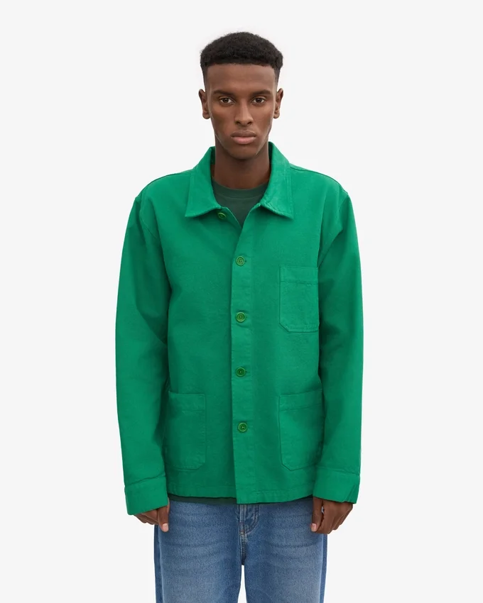 Chaqueta de trabajo orgánica - Verde Kelly