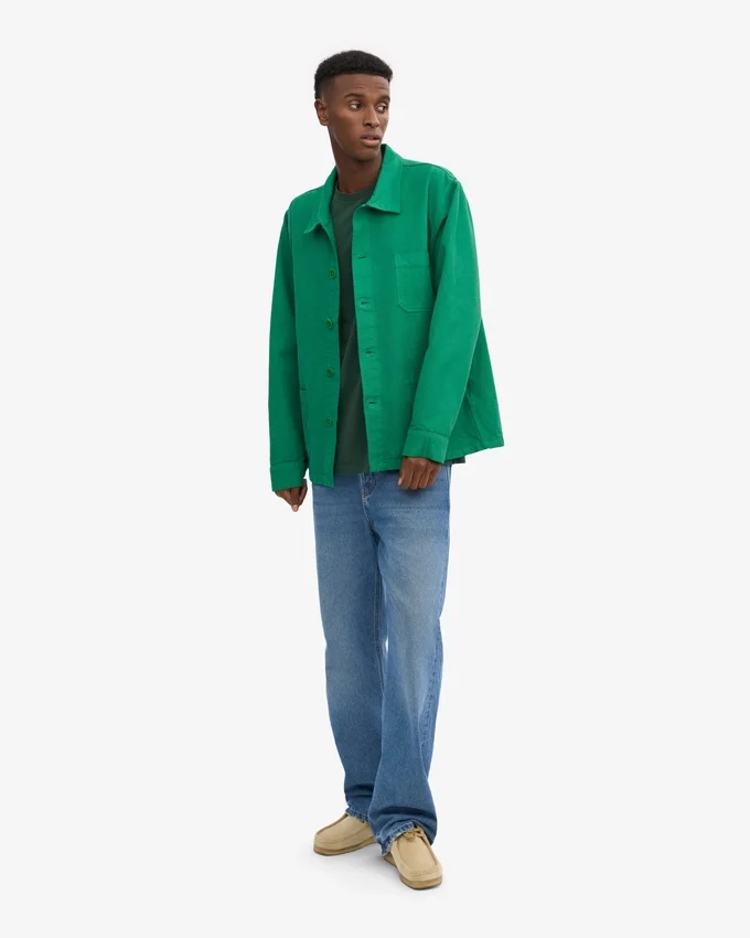 Chaqueta de trabajo orgánica - Verde Kelly