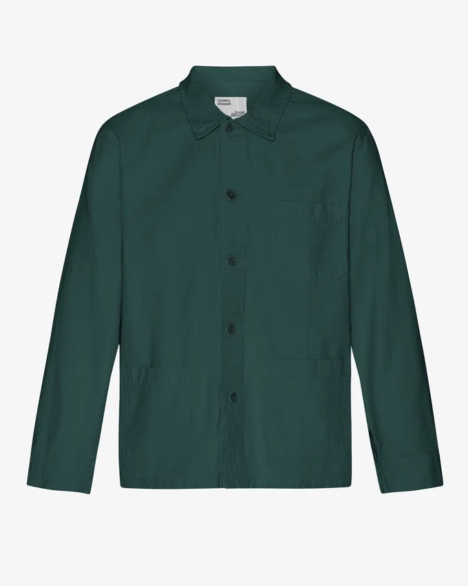 Chaqueta de trabajo orgánica - Verde océano