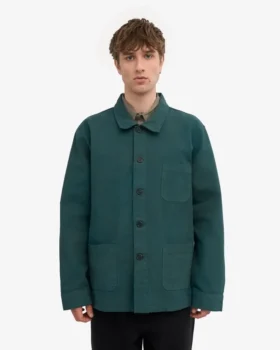 Chaqueta de trabajo orgánica – Verde océano