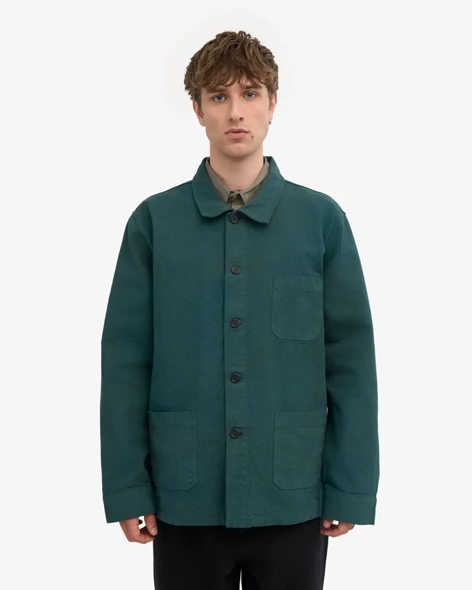 Chaqueta de trabajo orgánica - Verde océano