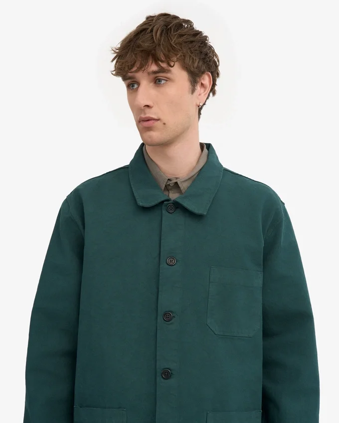 Chaqueta de trabajo orgánica - Verde océano