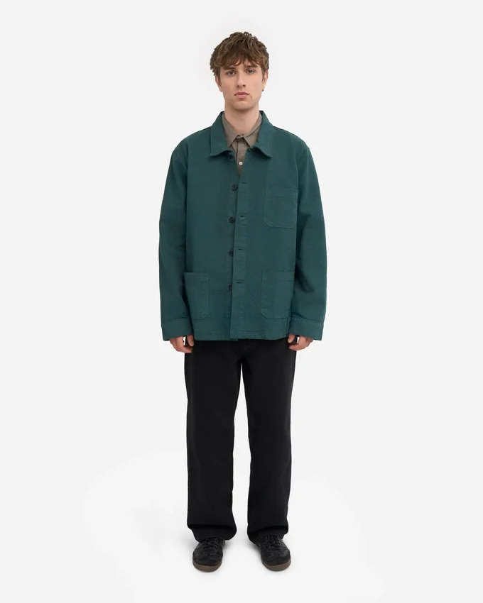 Chaqueta de trabajo orgánica - Verde océano