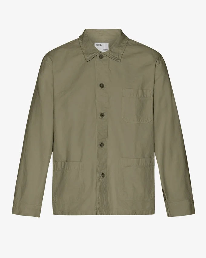 Chaqueta de trabajo orgánica - verde oliva apagado