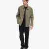 Chaqueta de trabajo orgánica - verde oliva apagado