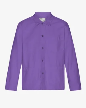 Chaqueta de trabajo orgánica - Violeta ultravioleta