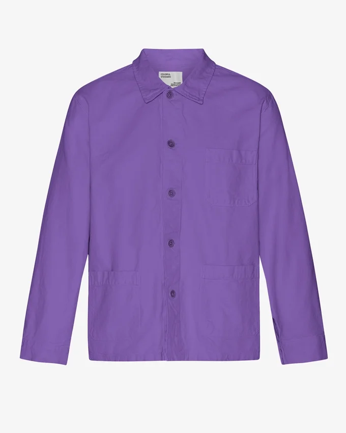 Chaqueta de trabajo orgánica - Violeta ultravioleta