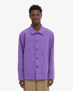 Chaqueta de trabajo orgánica – Violeta ultravioleta