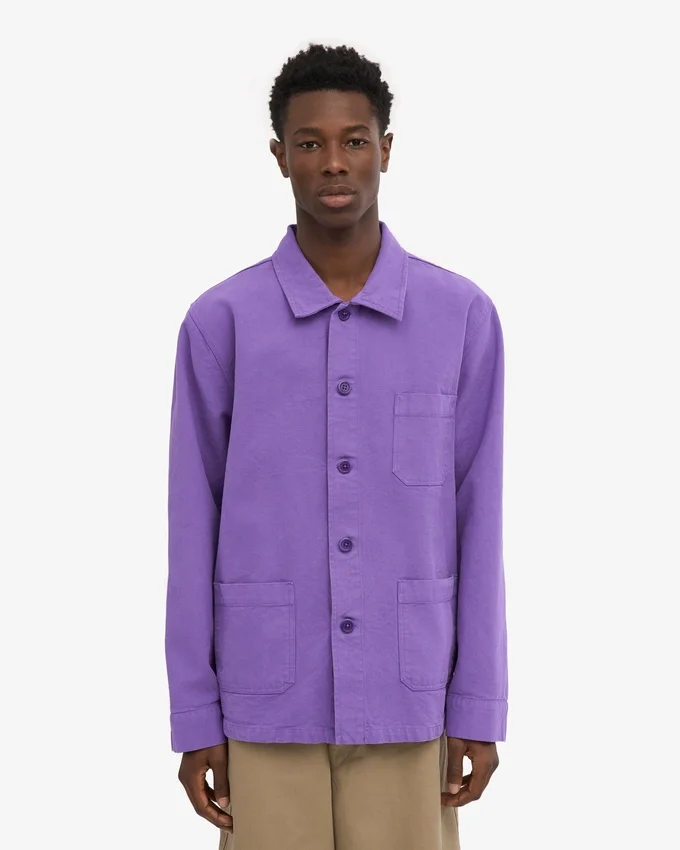 Chaqueta de trabajo orgánica - Violeta ultravioleta