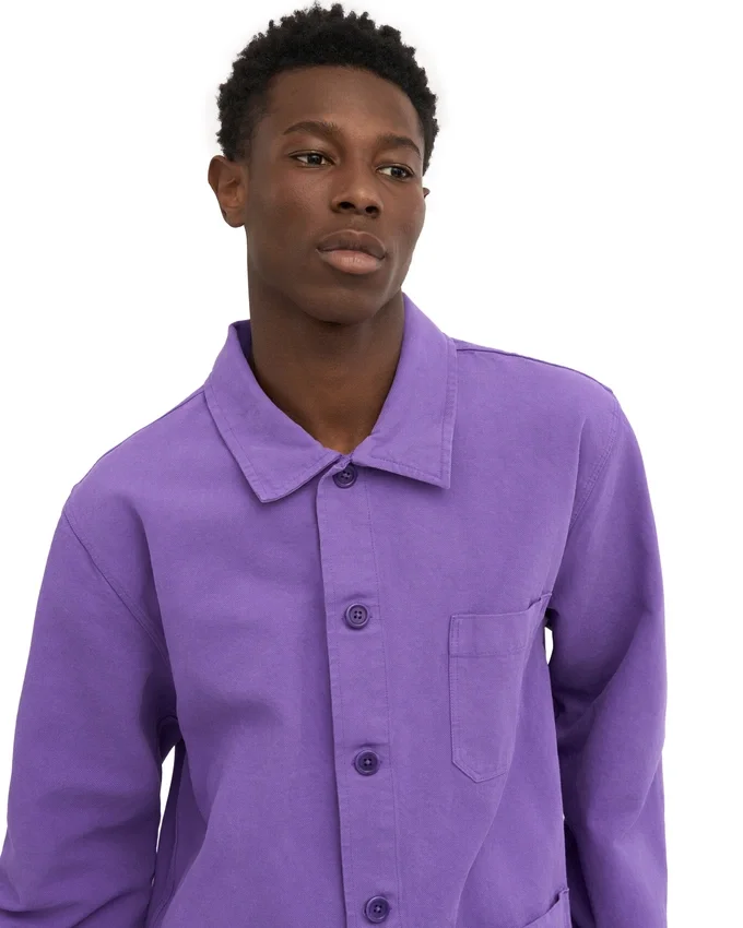 Chaqueta de trabajo orgánica - Violeta ultravioleta