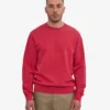 Classic Organic Jersey de cuello redondo - Rojo deslavado