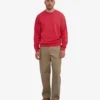 Classic Organic Jersey de cuello redondo - Rojo deslavado