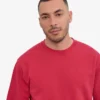 Classic Organic Jersey de cuello redondo - Rojo deslavado