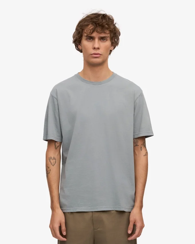 Classic Organic Tee - Azul acero
