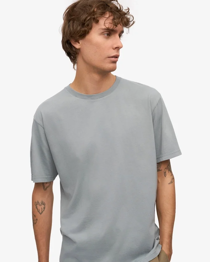 Classic Organic Tee - Azul acero