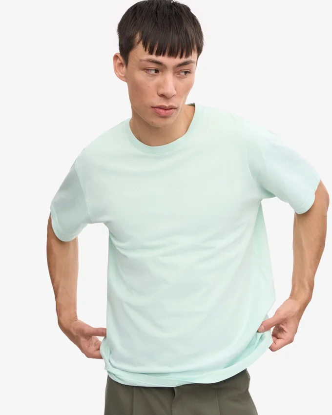 Classic Organic Tee - Azul aguamarina claro
