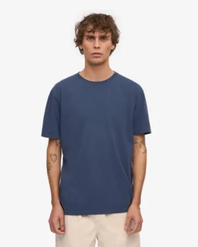 Classic Organic Tee – Azul petróleo