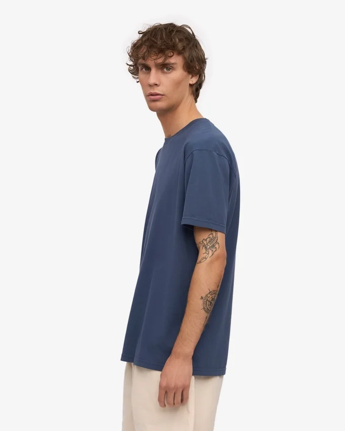 Classic Organic Tee - Azul petróleo