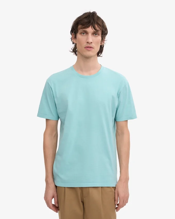 Classic Organic Tee - Azul verde azulado
